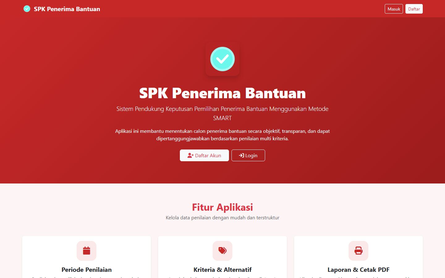 SPK Metode SMART